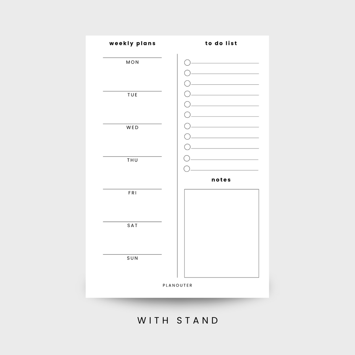 Details Weekly Planner - Acrylic Board