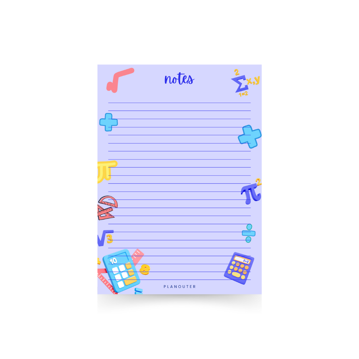 Math Notes Notepad – PlanOuter