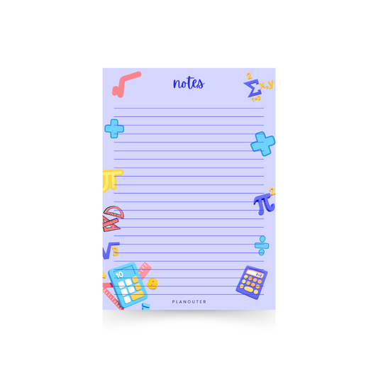 Math Notes Notepad