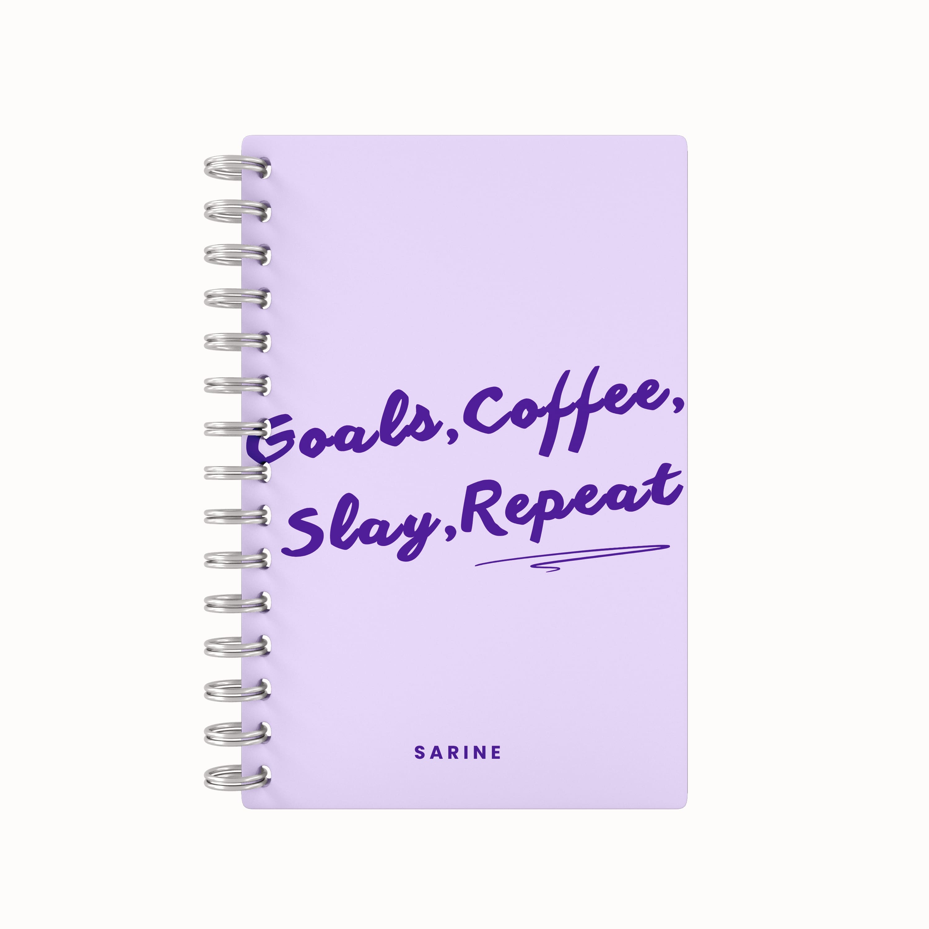 Goals, Coffee, Slay, Repeat Undated Daily Planner