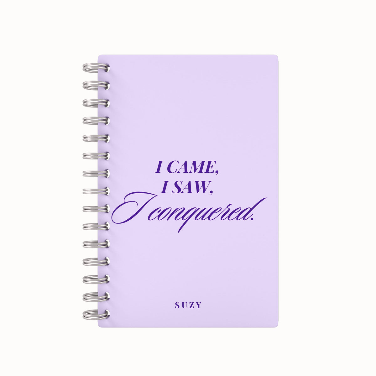 I Conquered Lined Notebook