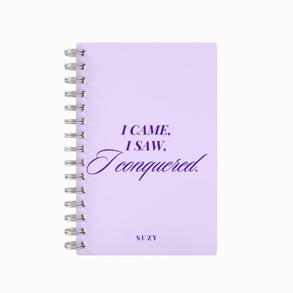 I Conquered Lined Notebook