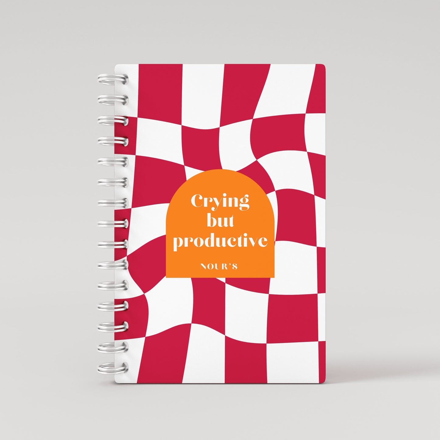 Checkered Fuchsia 2025 Daily Planner