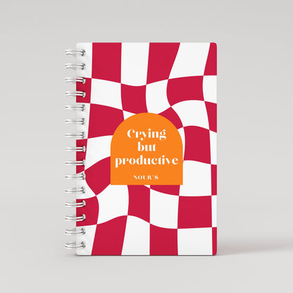 Checkered Fuchsia 2025 Daily Planner