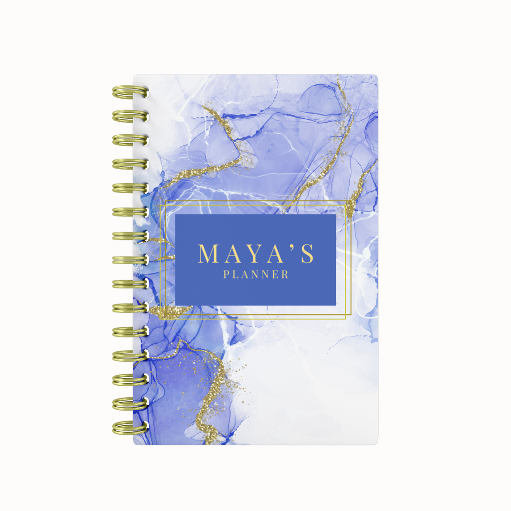 Blue White Marble - Teacher Planner