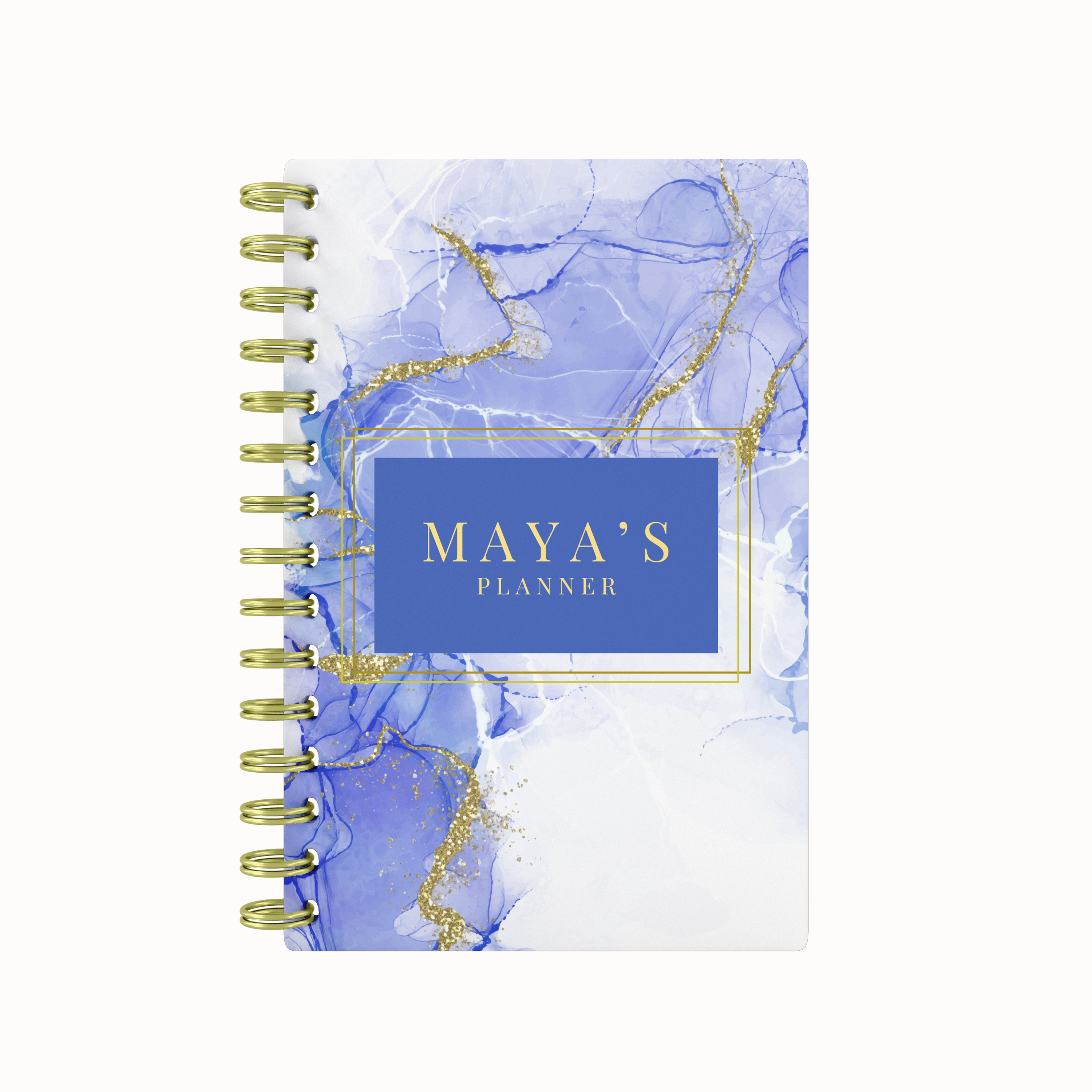 Blue White Marble - Teacher Planner