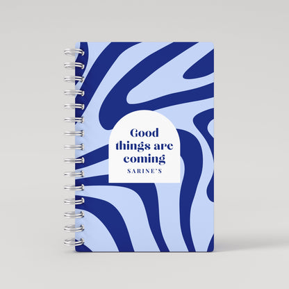 Liquid Strokes Lined Notebook