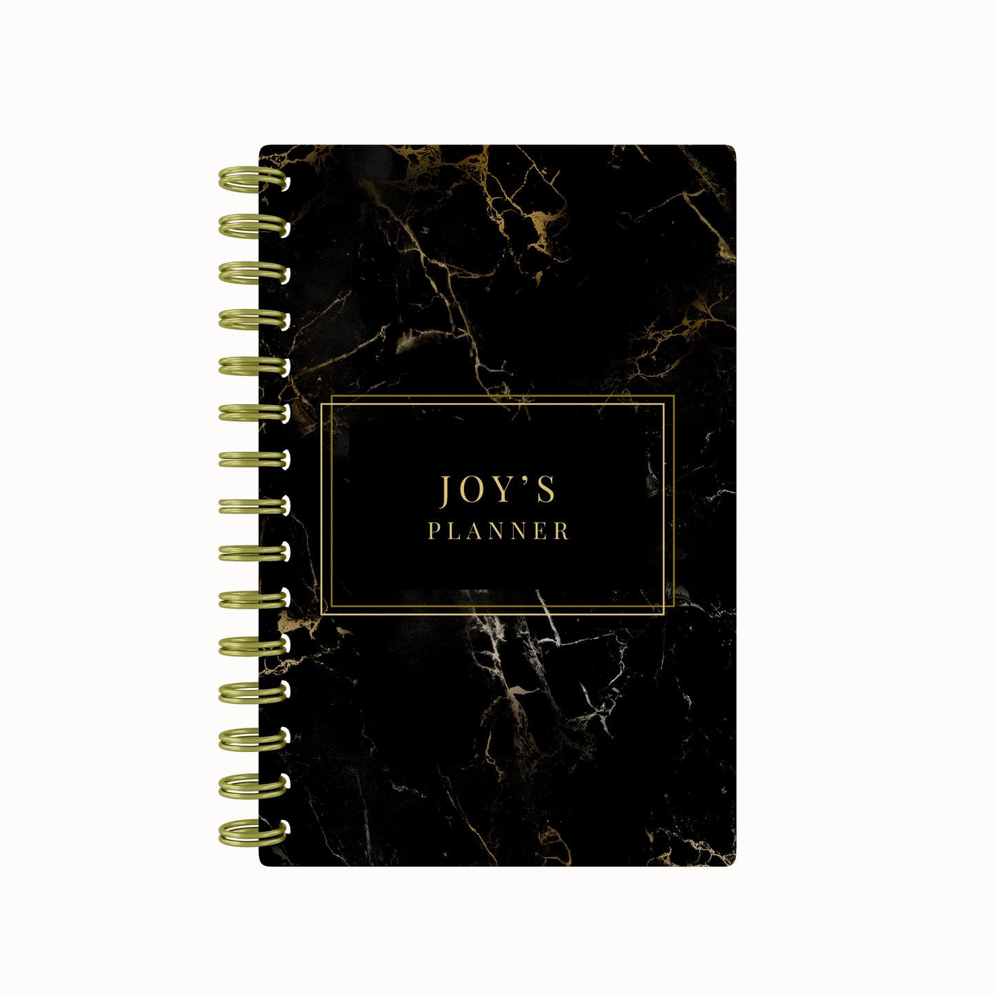 Marbles Lined Notebook - Black