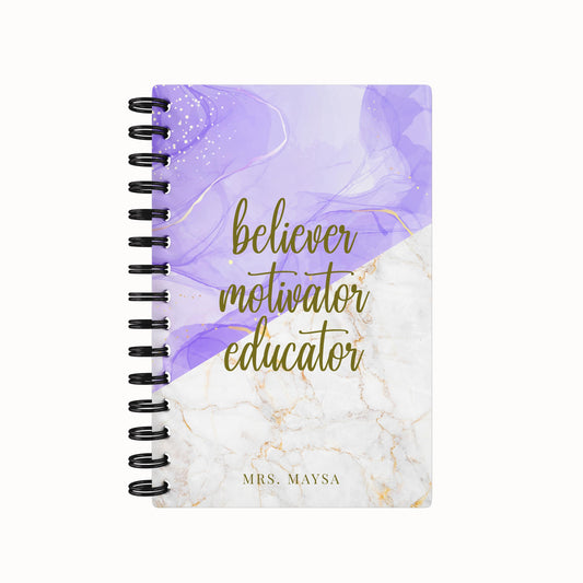 Purple Marble - Teacher Planner