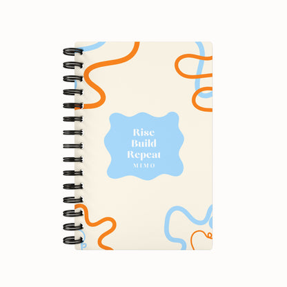 Rise Build Repeat Lined Notebook