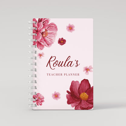 Red Flowers - Teacher Planner