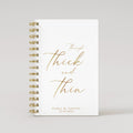 Thick & Thin - White - Gold Foil Wedding Planner