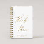 Thick & Thin - White - Gold Foil Wedding Planner