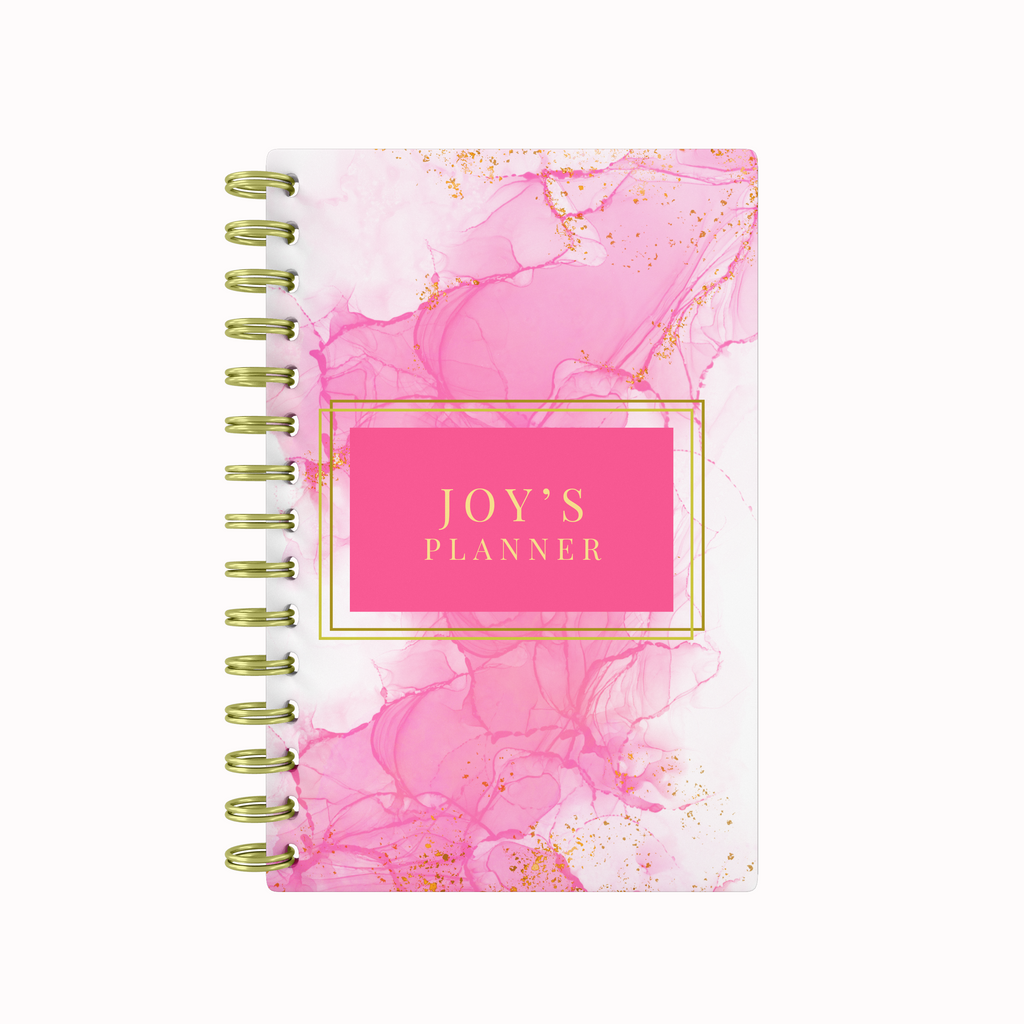 Pink White Marble - Teacher Planner