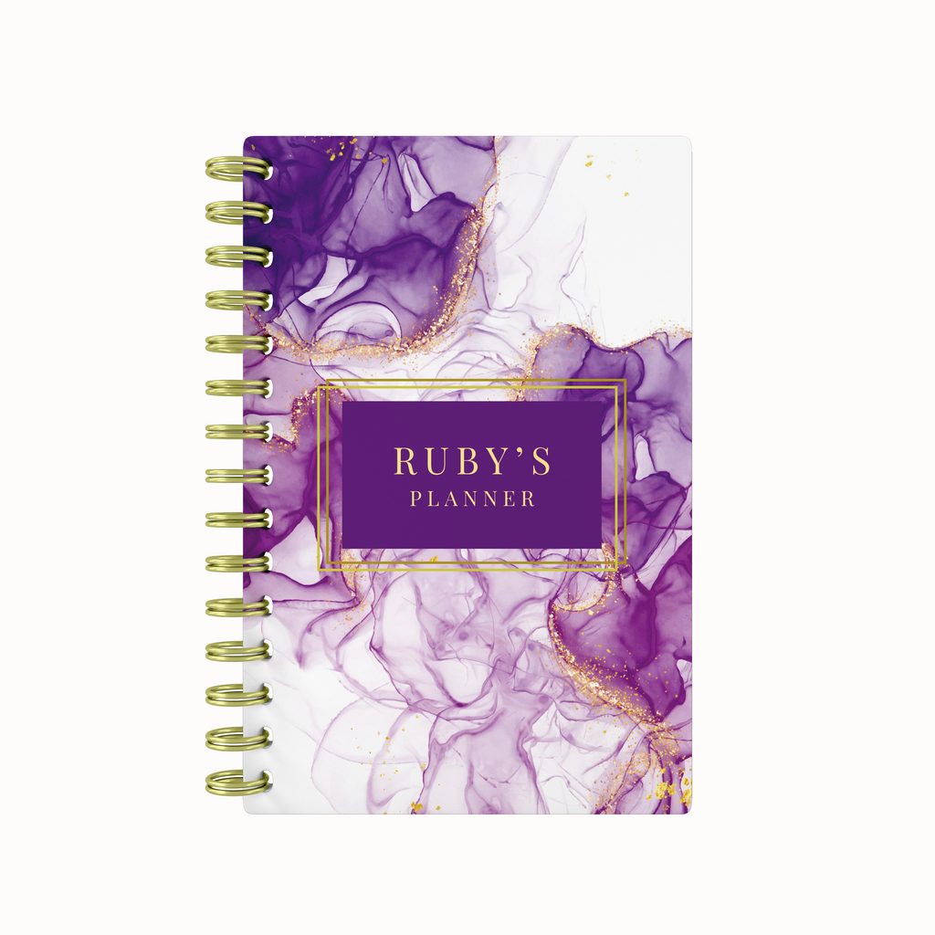 Dark Purple Marble - Teacher Planner