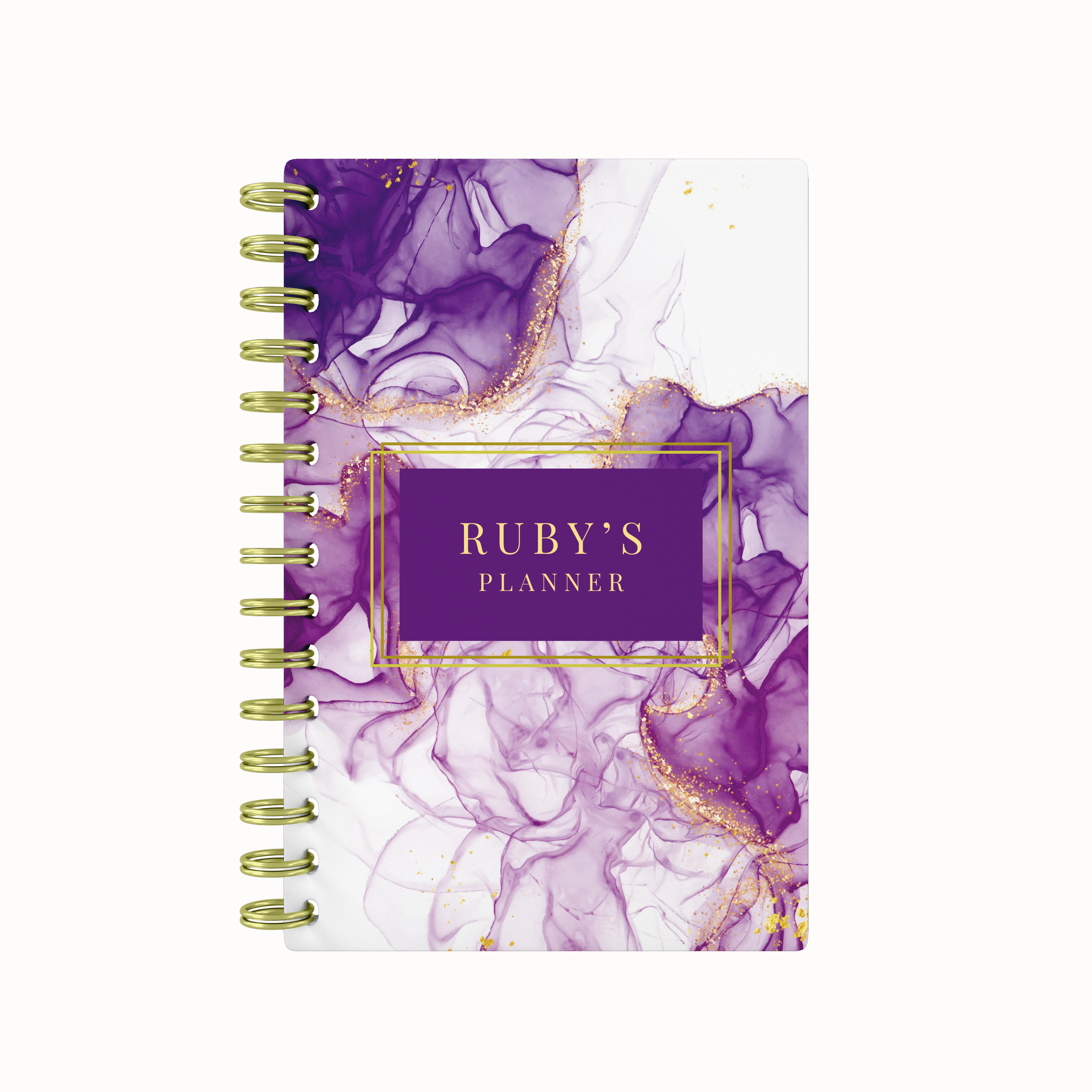 Dark Purple Marble - Teacher Planner
