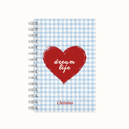 Dream Life Heart 2026 Daily Planner - Blue