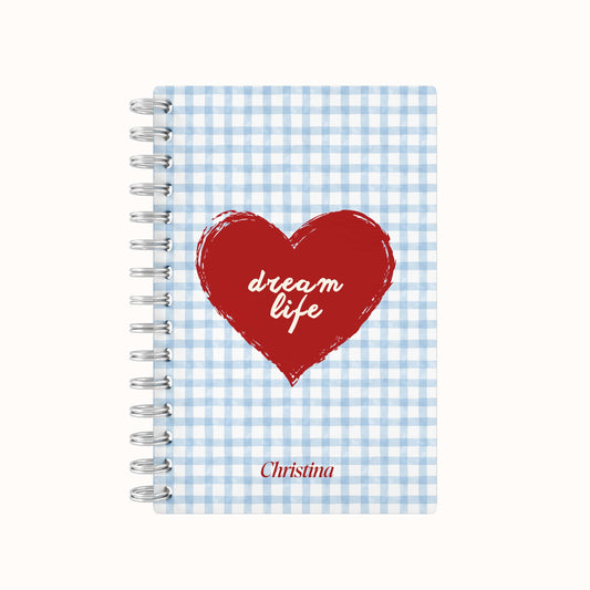 Dream Life Heart 2026 Daily Planner - Blue