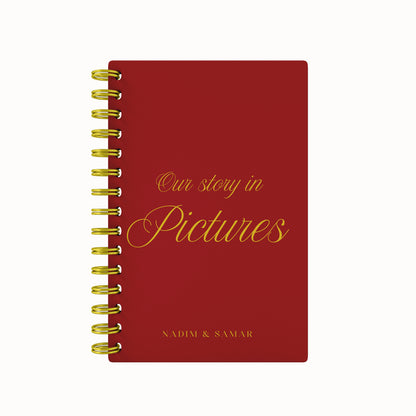 Our Story in Pictures ScrapBook - Red