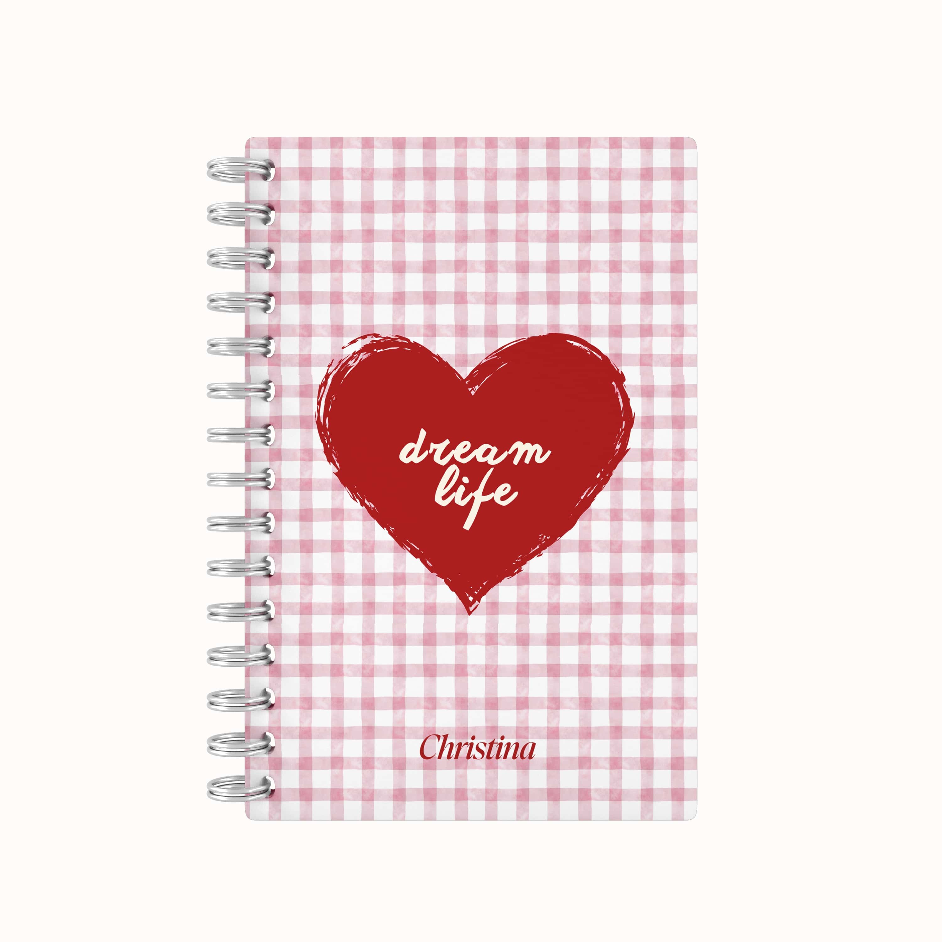 Dream Life Heart 2026 Daily Planner - Pink