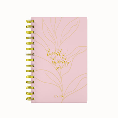 Blooming 2026 Foil Lined Notebook