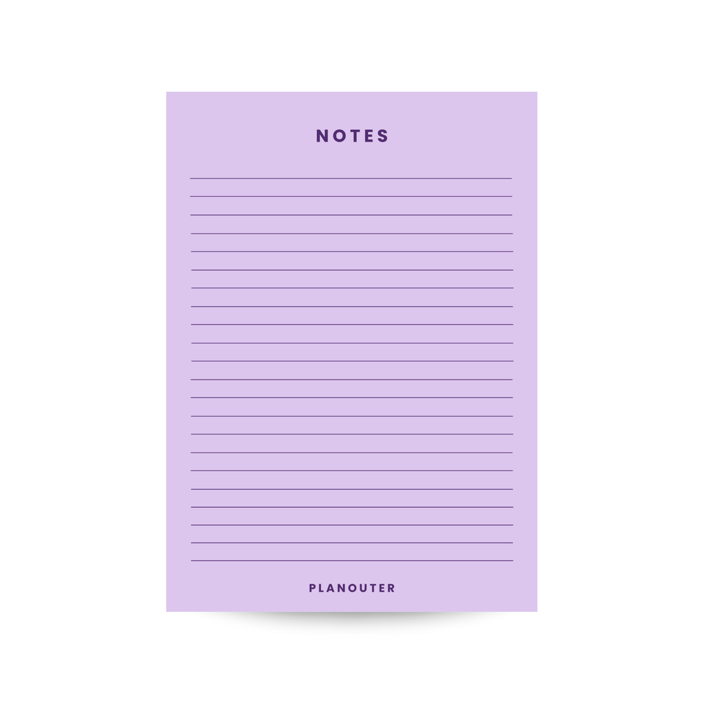Notes Notepad - Purple