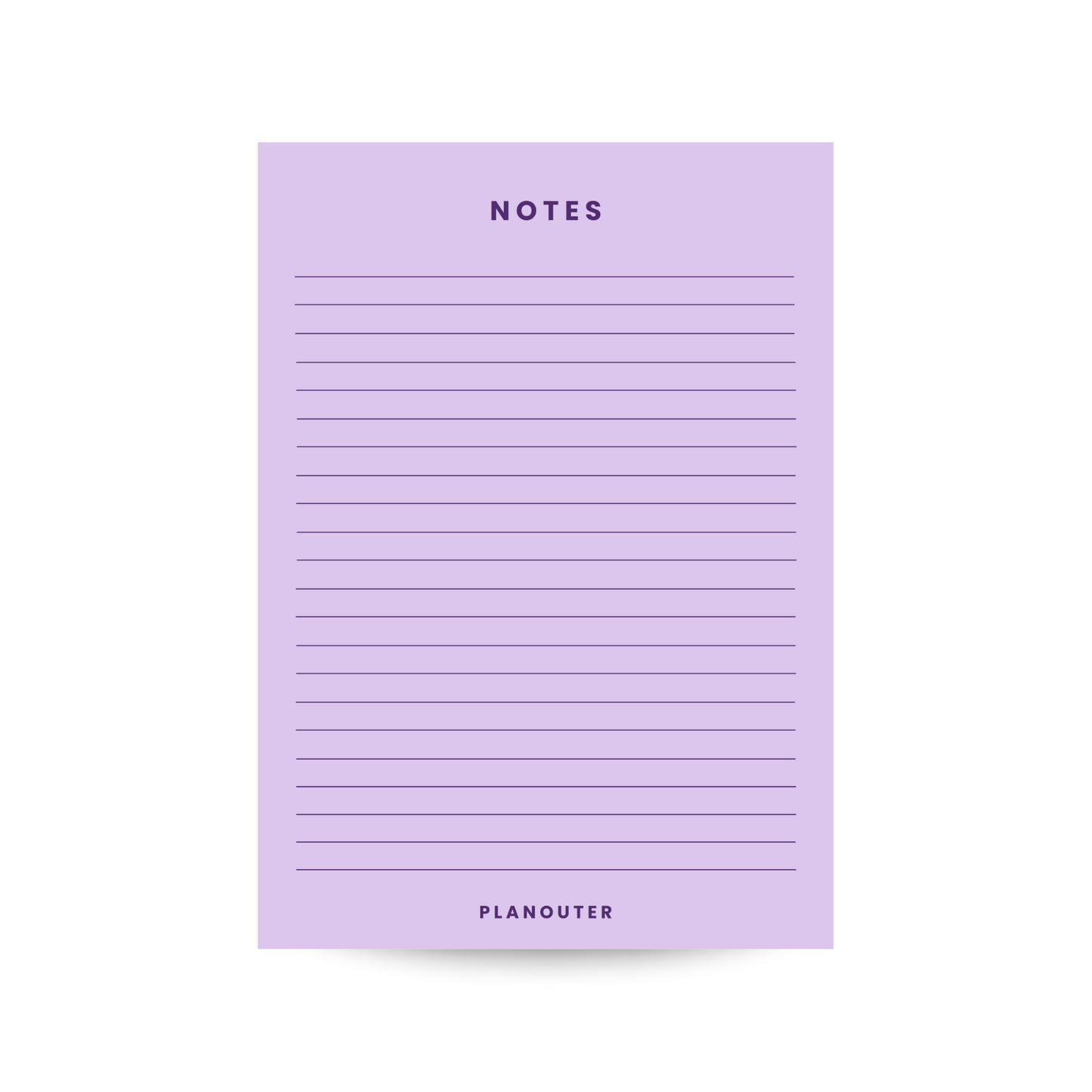 Notes Notepad - Purple