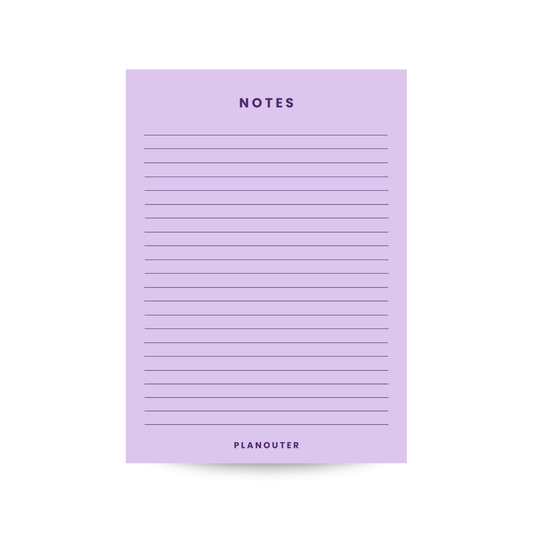 Notes Notepad - Purple