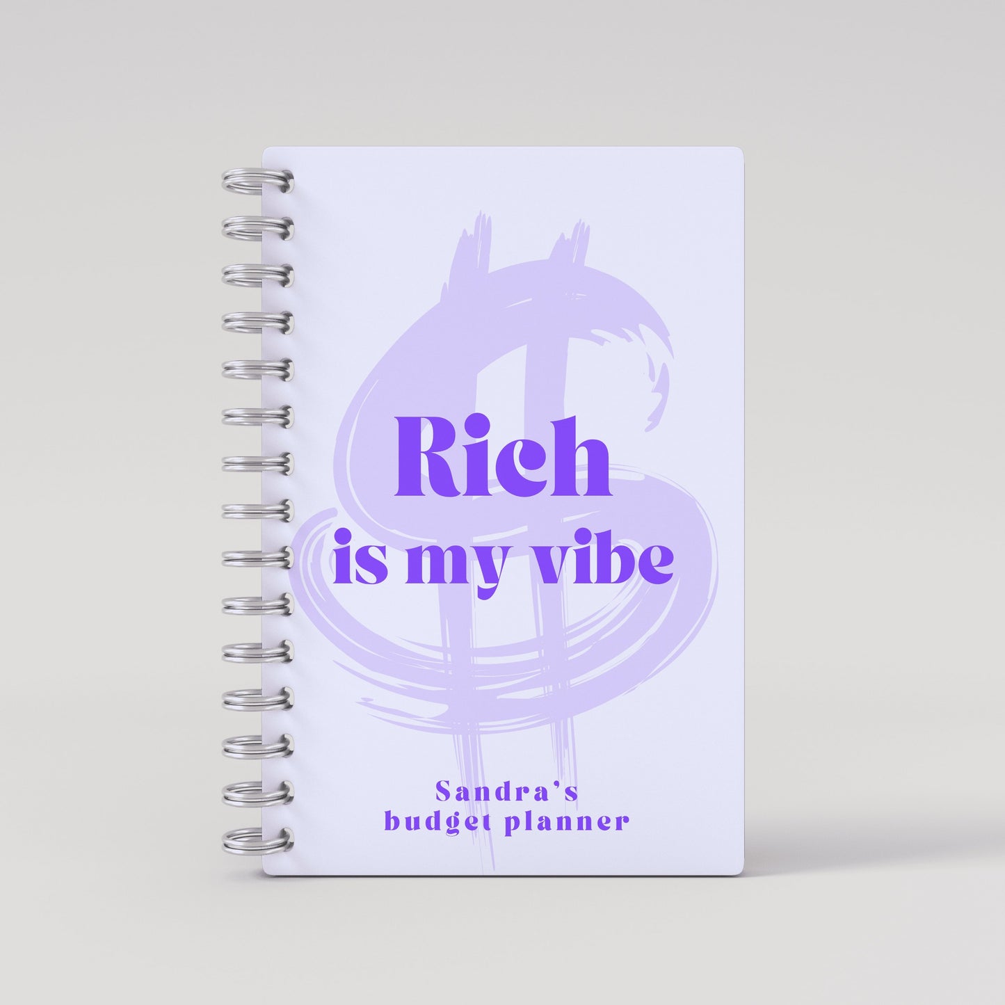 Rich Is My Vibe Budget Planner - Purple