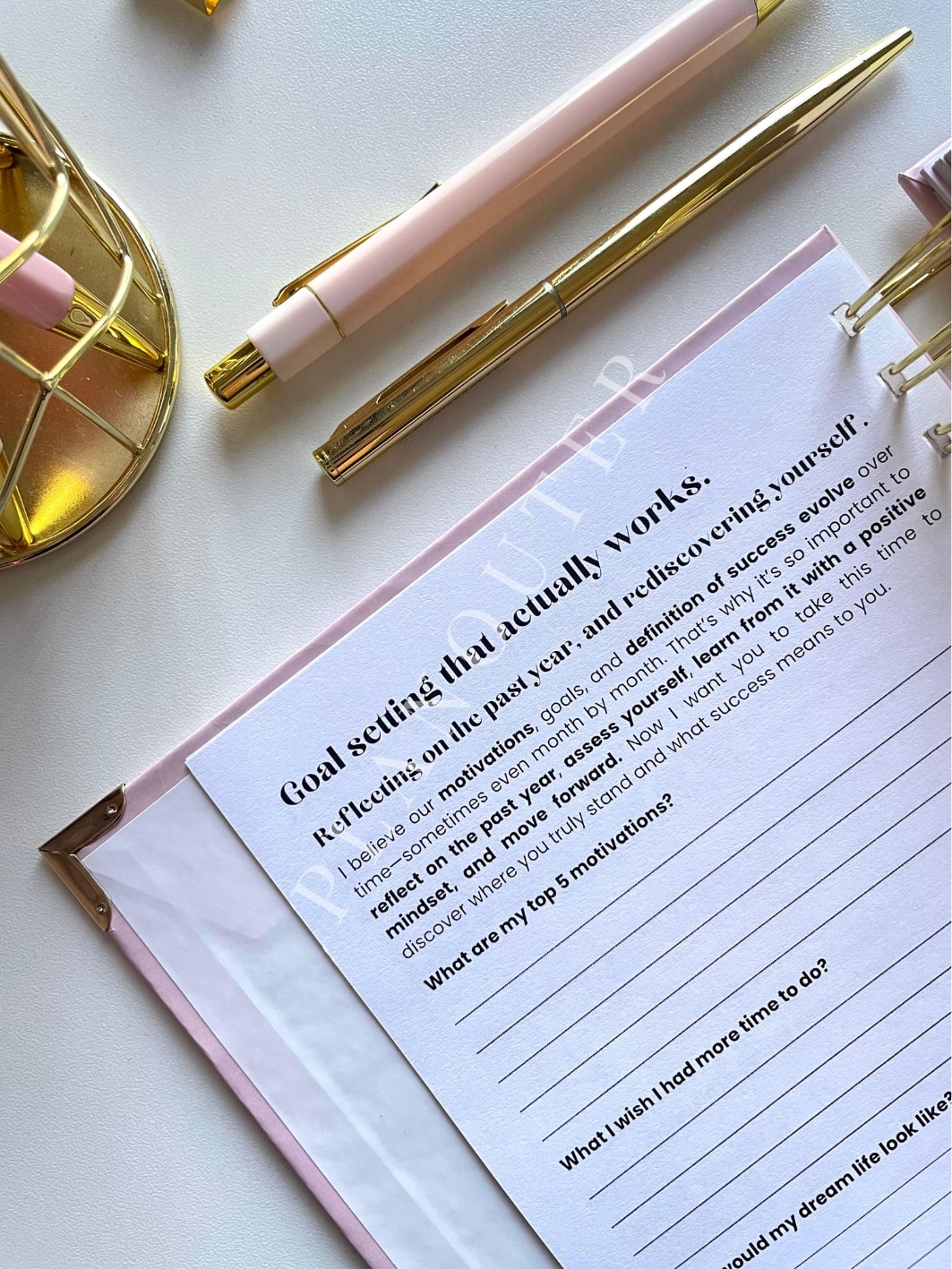 2026 Bloom Foil Daily Planner