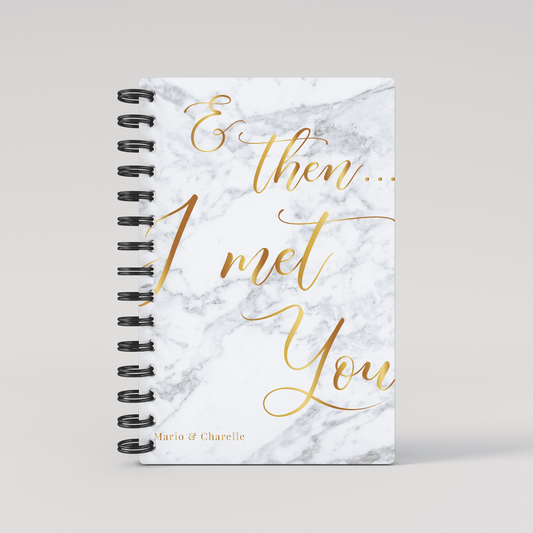 & then I met you  ScrapBook - White Marble