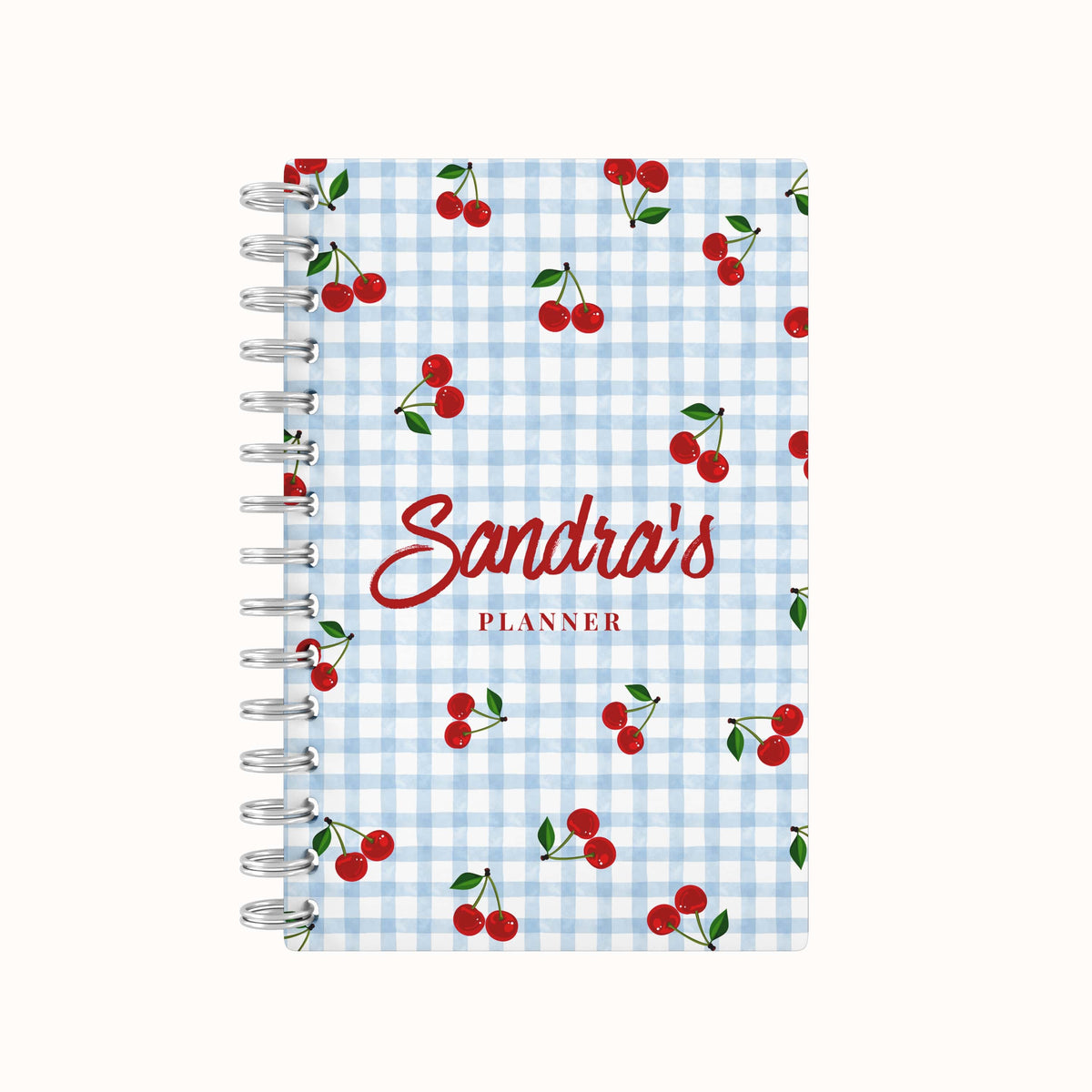 Checkered Cherries 2026 Weekly Agenda - Blue