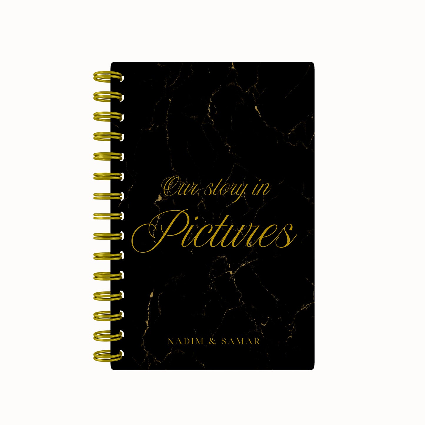 Our Story in Pictures ScrapBook - Black Marble