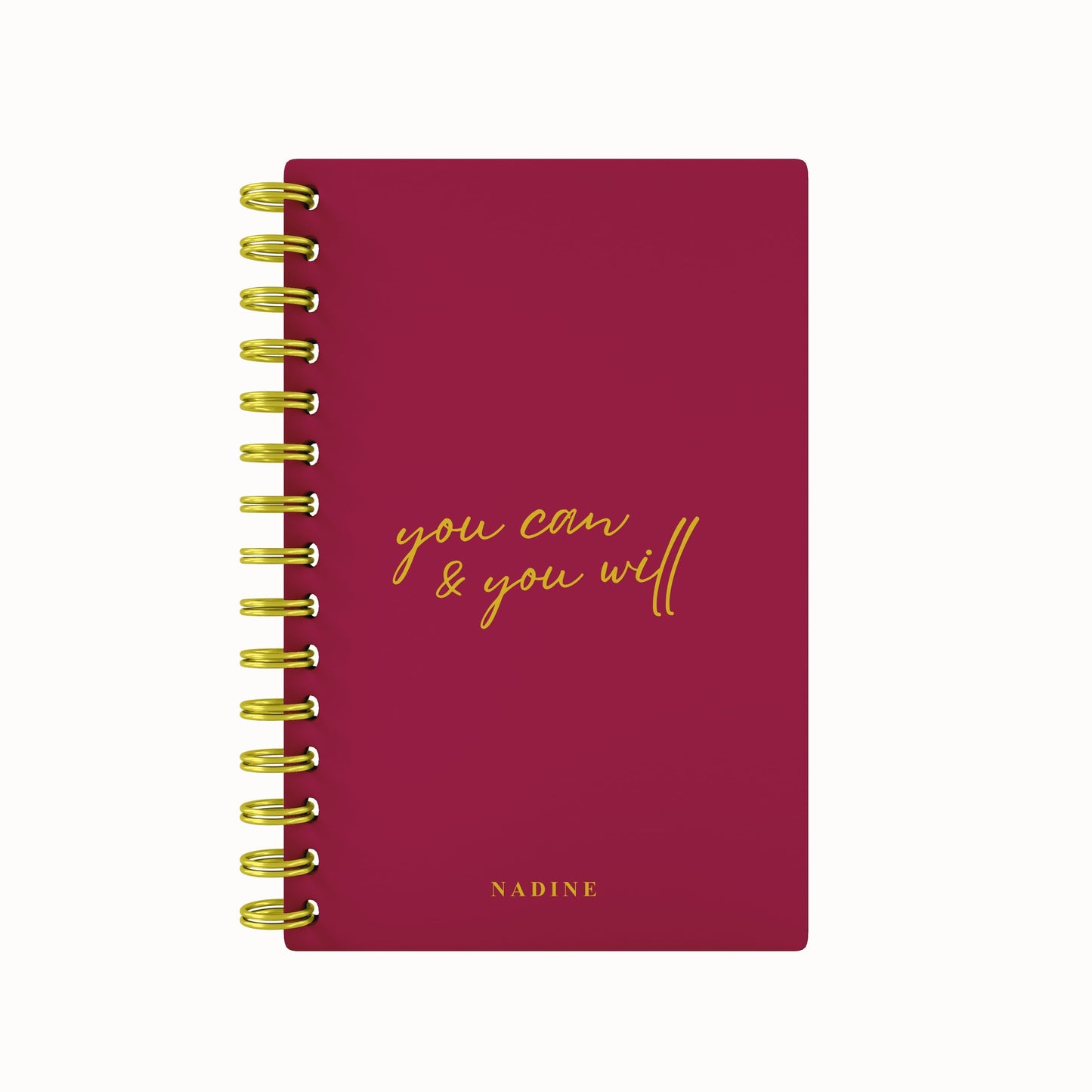 You Can & You Will Foil Lined Notebook