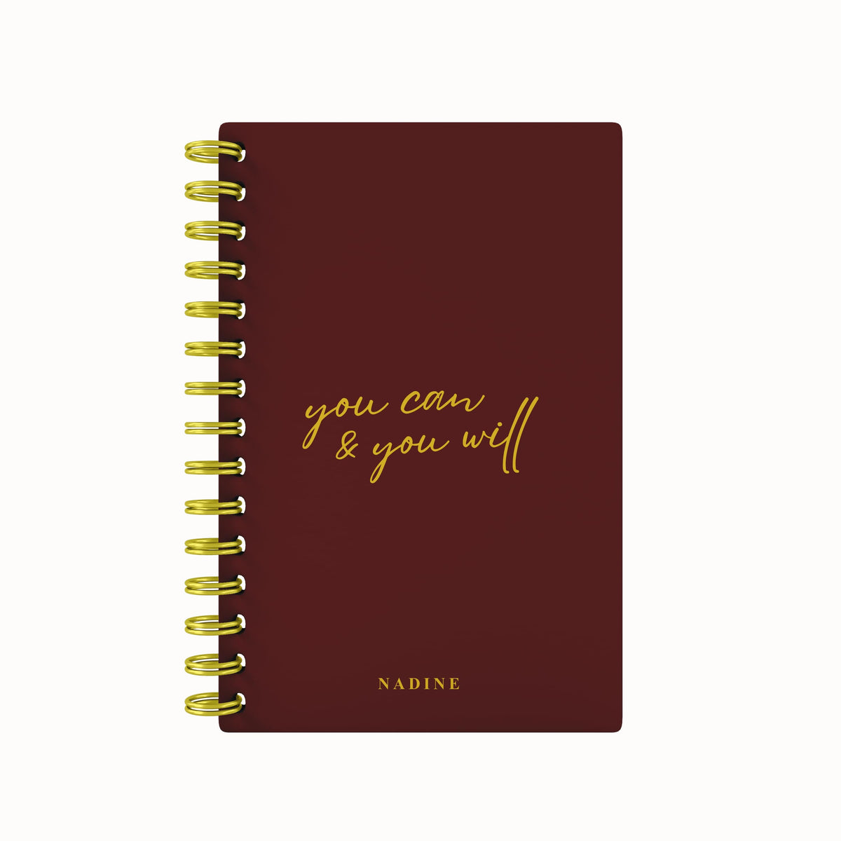You Can & You Will Foil Lined Notebook