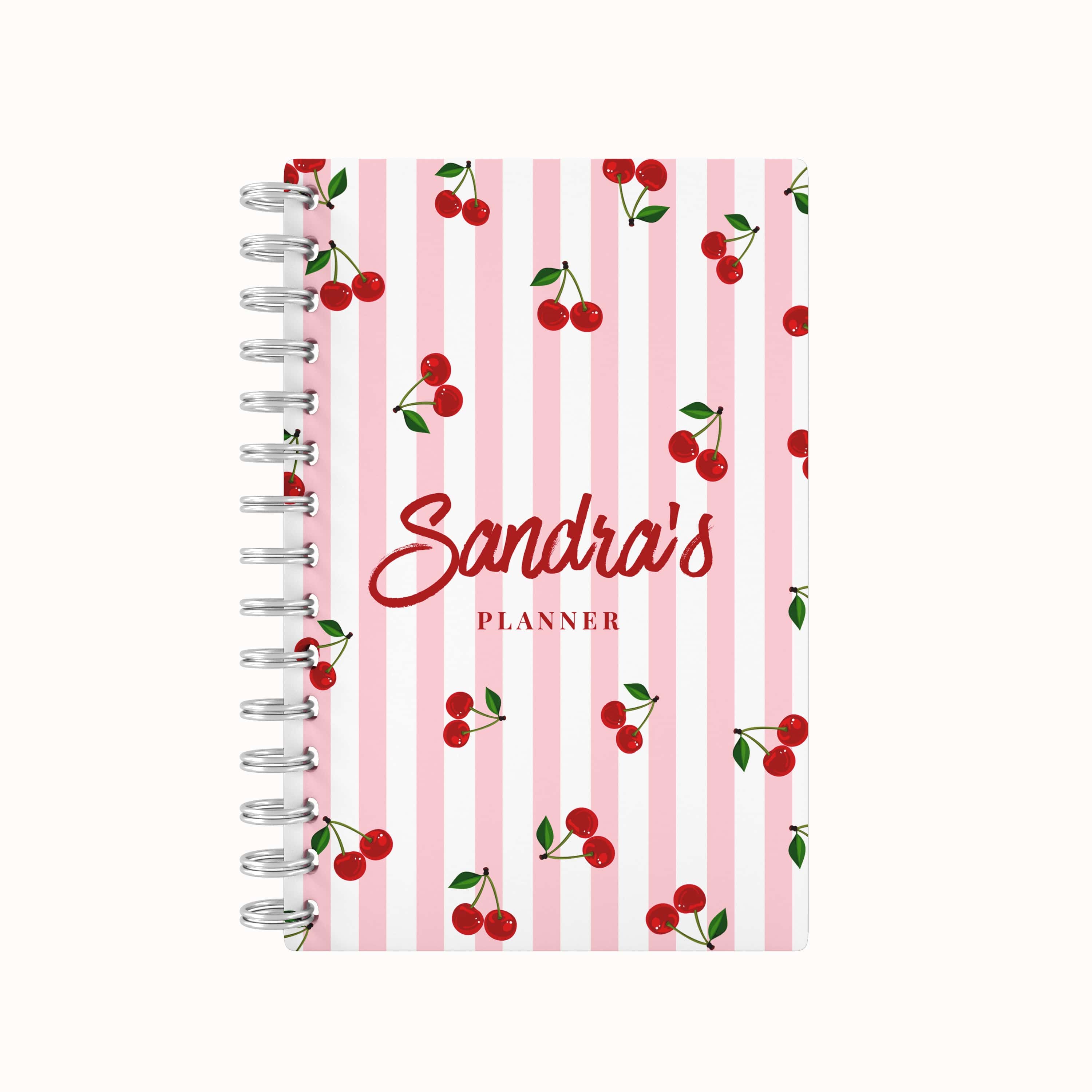 Strips Cherries 2026 Daily Planner - Pink