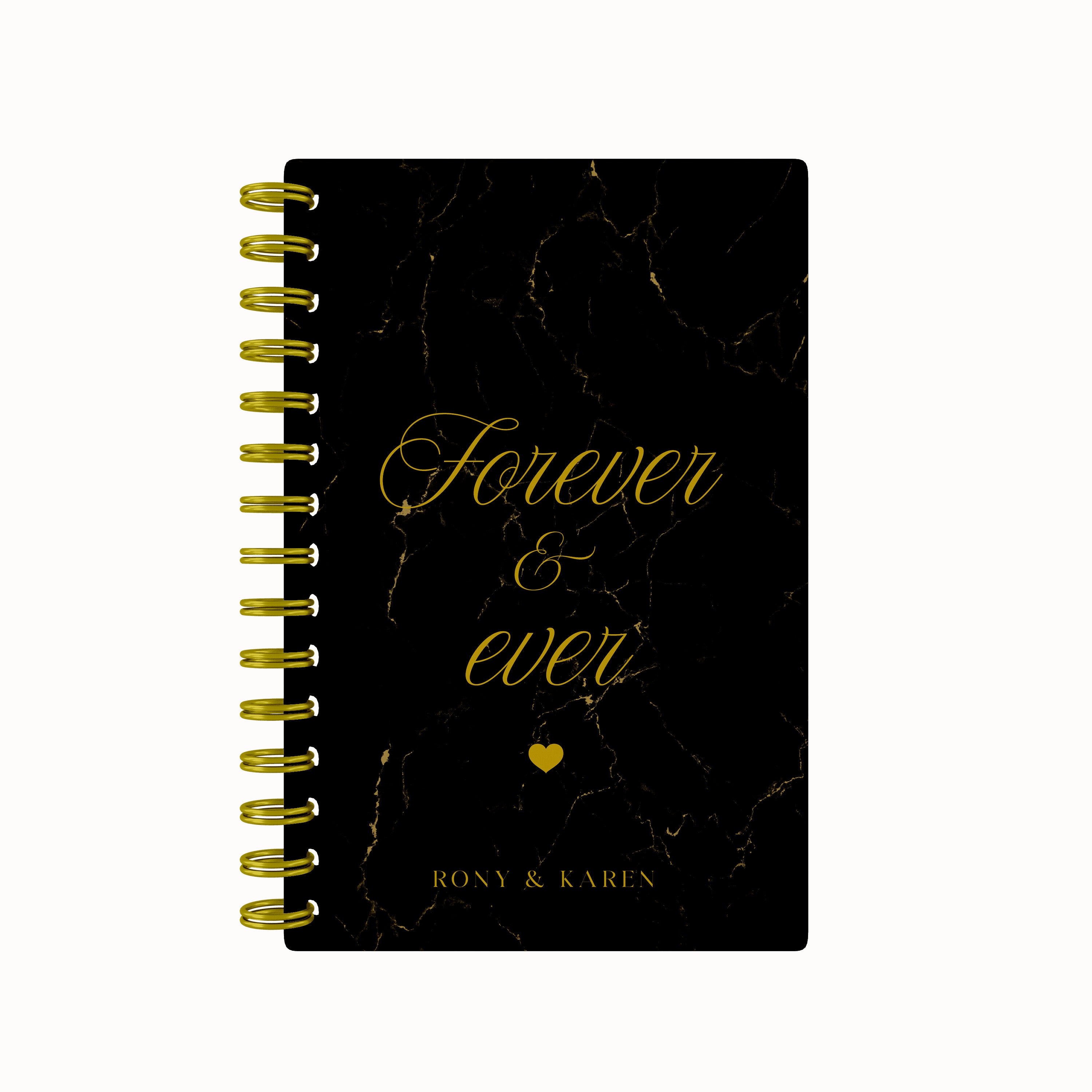 Forever & Ever ScrapBook - Black Marble