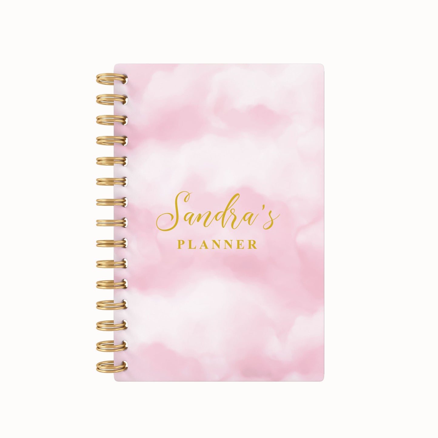 Clouds Name Pink - Foil 2026 Daily Planner