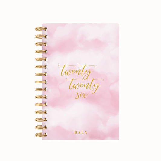 Clouds Quote Pink 2026 Weekly Planner
