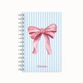 Pink Bow Desk Planner - Blue