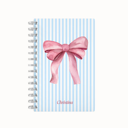 Pink Bow 2026 Weekly Planner - Blue