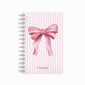 Pink Bow Lined Notebook - Pink