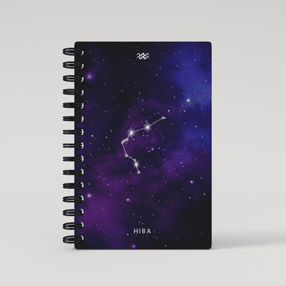 Purple Universe Zodiac Sign 2025 Daily Planner