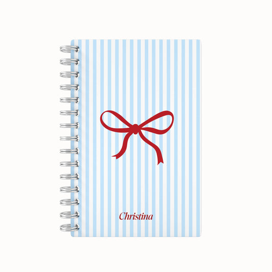 Red Bow 2026 Weekly Planner - Blue