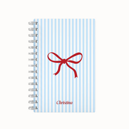 Red Bow 2026 Daily Planner - Blue