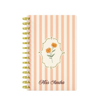 Vintage Flower Orange - Teacher Planner