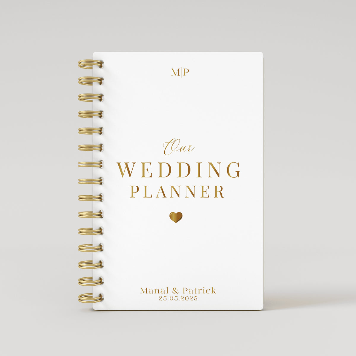 Our Wedding Planner - White - Gold Foil Wedding Planner