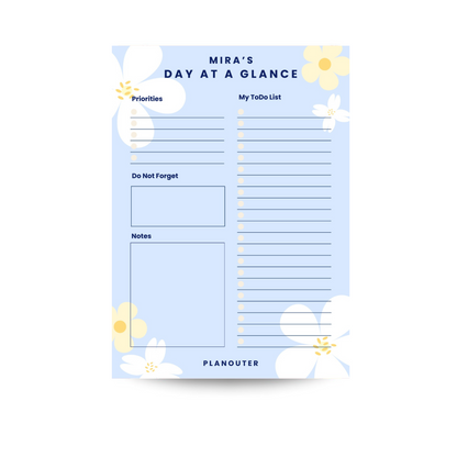 Daily Notepad - Dreams Blue