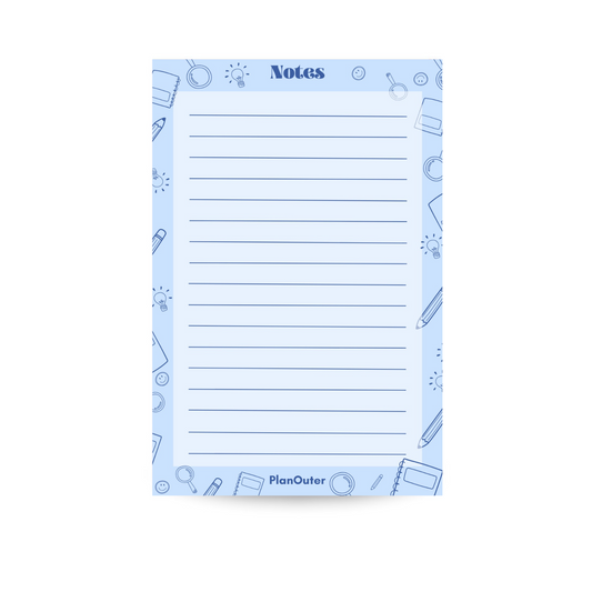 Notes Notepad - Student Blue