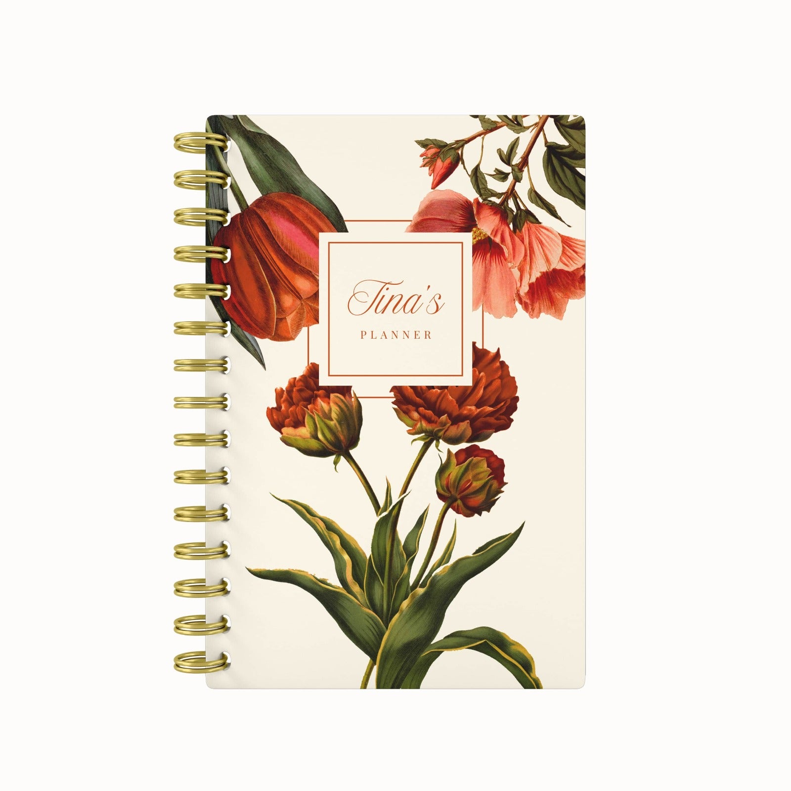 Royal Garden 2026 Weekly Planner - Orange